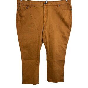 Tru Nation Mens Athletic Fit Stretch Jean Pants 52 x 30 Brown Denim 5-Pocket New